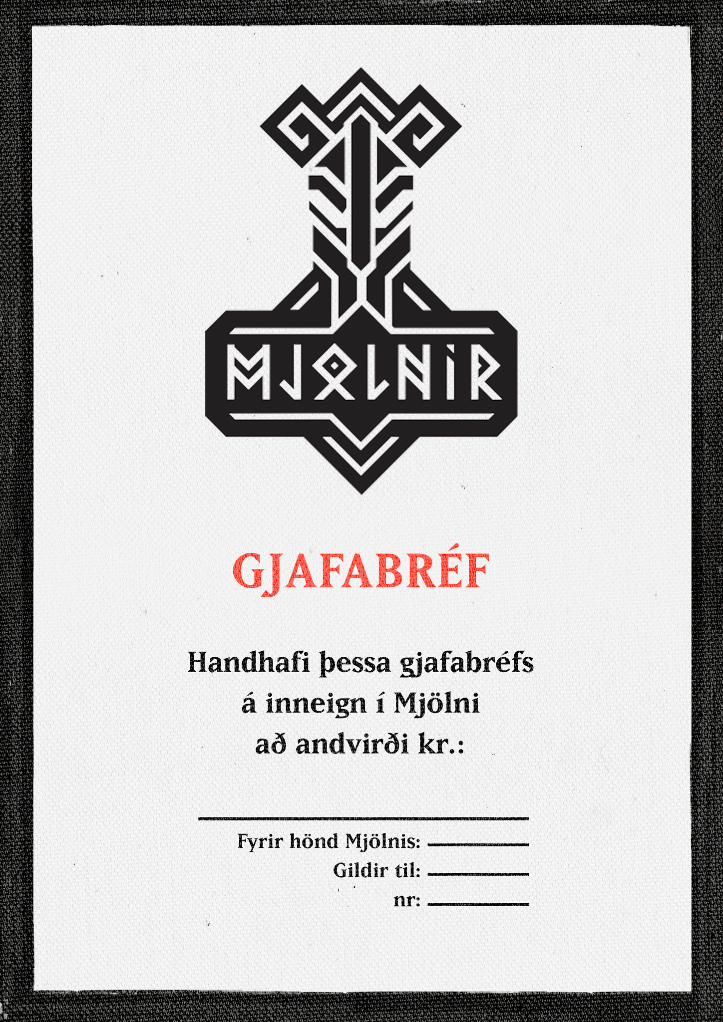 Gjafabréf
